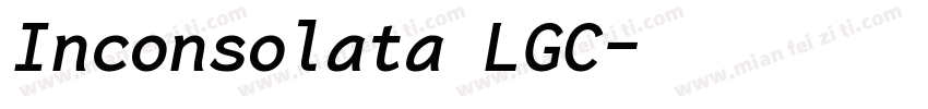 Inconsolata LGC字体转换